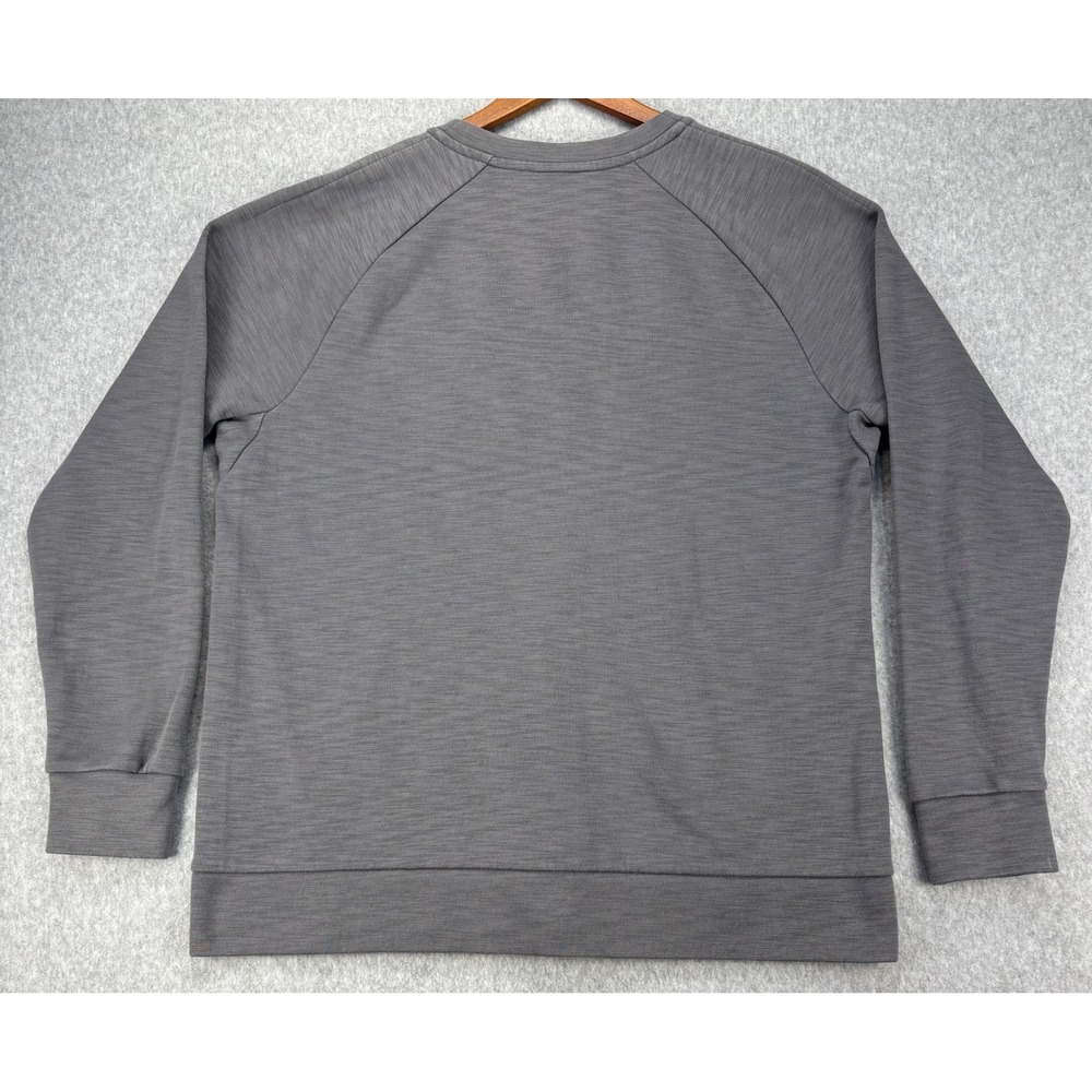 Nike Crewneck Sweatshirt Gray Large 3D Logo Minimal Athleisure Pullover normcore - Picture 7 of 9